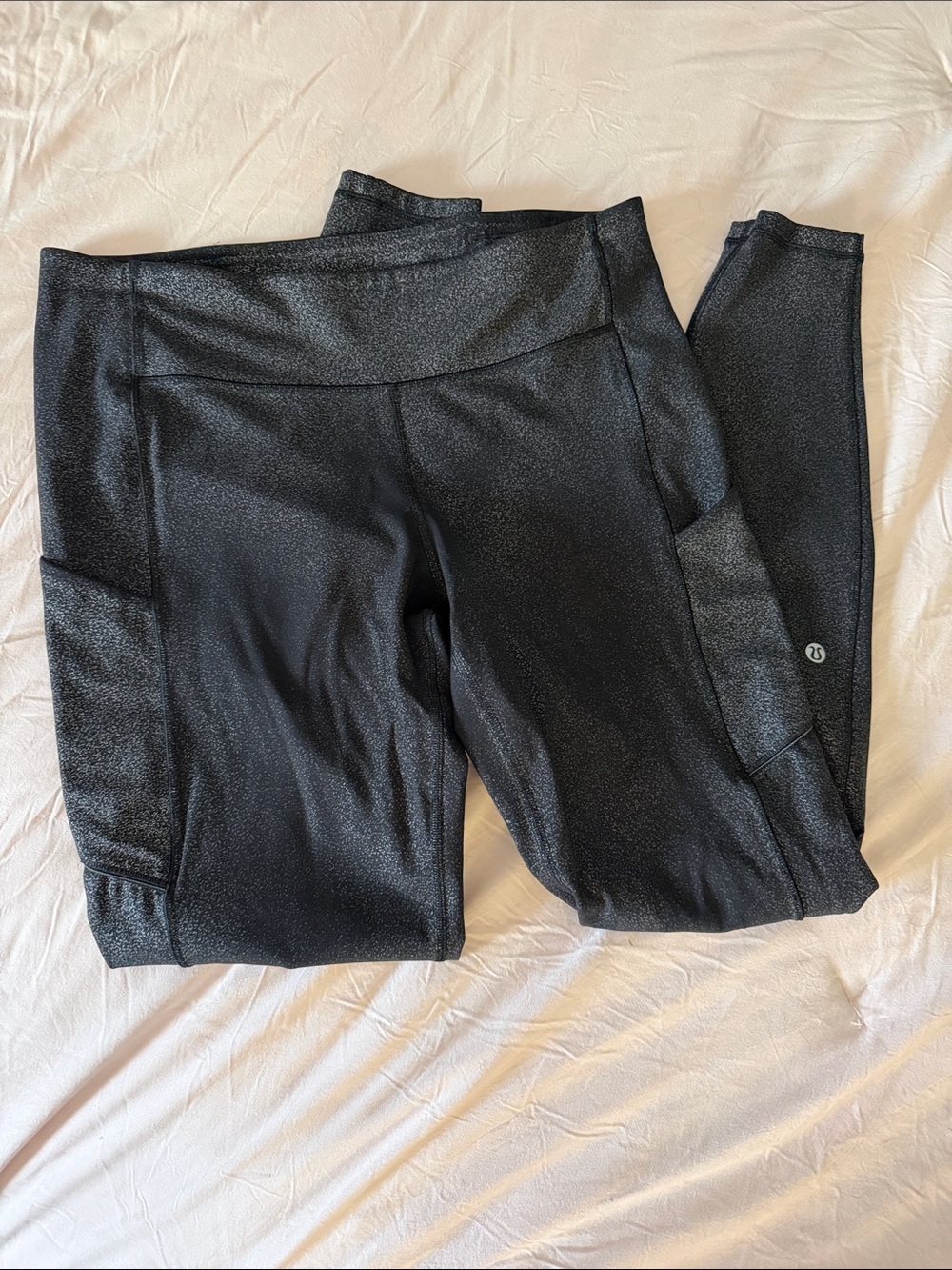 lululemon athletica Black Speckled Pocket Leggings